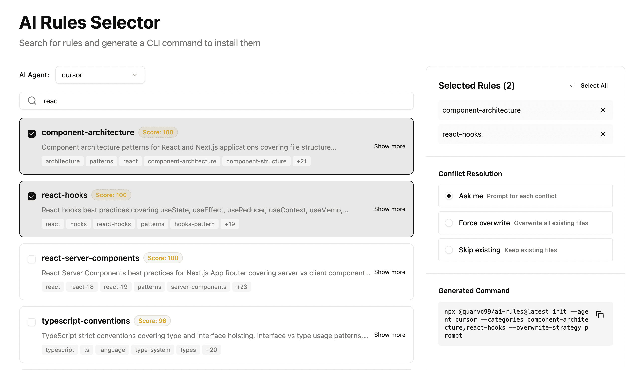 AI Rules Setup preview